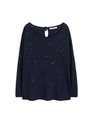 Violeta BY MANGO Glitter stars sweater