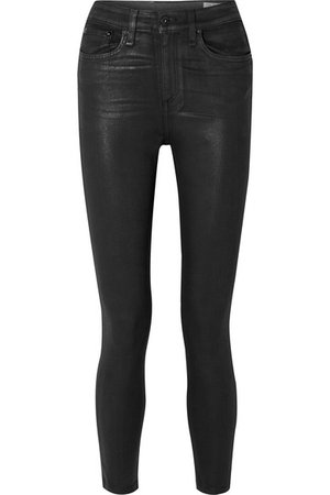 rag & bone | Nina coated high-rise skinny jeans | NET-A-PORTER.COM