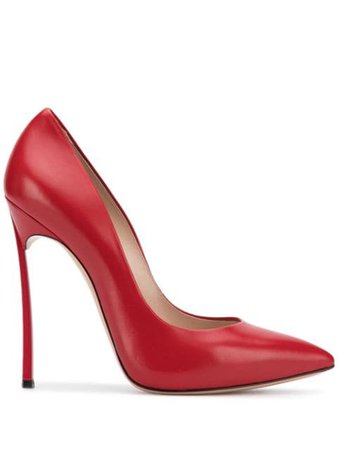 Red Casadei Pointed Toe Stiletto Pumps | Farfetch.com