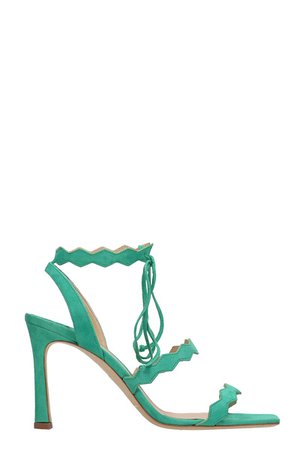The Seller Green Suede Sandals