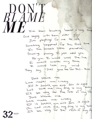 state of grace — Handwritten lyrics from Reputation Vol. 1