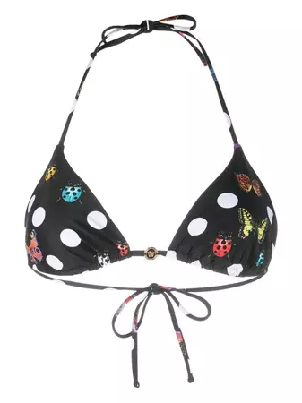 Versace x Dua Lipa butterfly-print Bikini Top - Farfetch