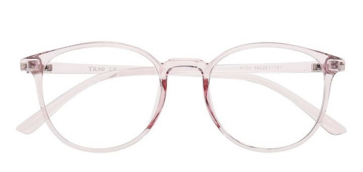light pink glasses