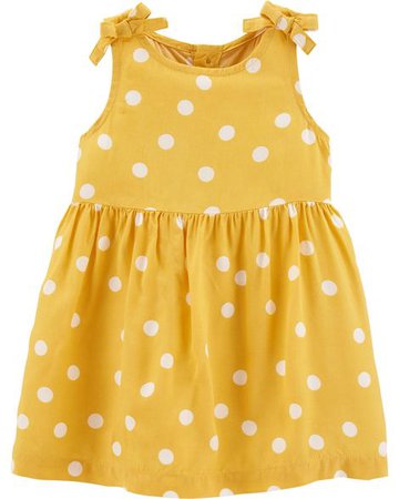 Baby Girl Polka Dot Bow Dress | Carters.com