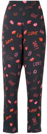 Layeur Love print trousers