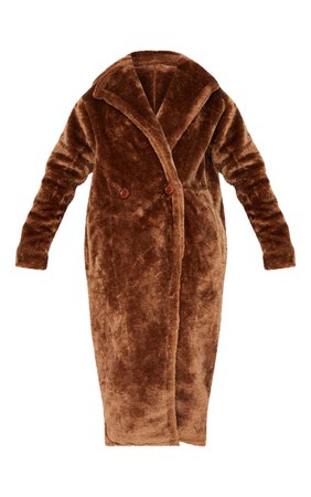 Brown Faux Fur Coat | Coats & Jackets | PrettyLittleThing