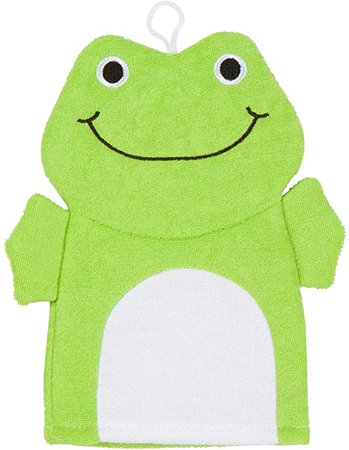 Amazon.com : Terry Cloth Bath Puppet / Wash Cloth / Bathmitt / Bath Mitt / Green (Frog) : Baby Bathing Products : Baby