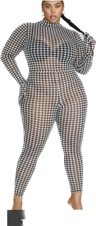 Houndstooth Catsuit