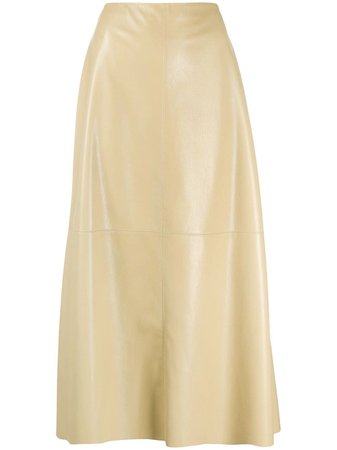 Nanushka a-line leather skirt - FARFETCH