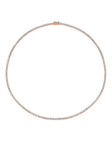Anita Ko 18k Rose Gold Diamond Choker Necklace, 16"L | Neiman Marcus