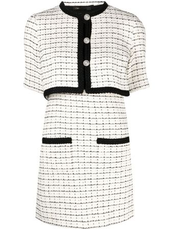 Maje short-sleeve Tweed Minidress - Farfetch