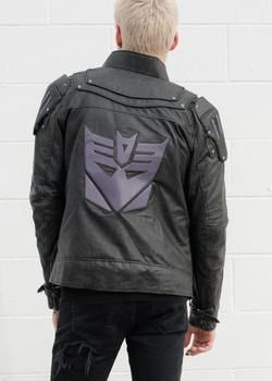 Buy Mens Transformers Decepticon Shield Leather Jacket | LucaJackets – Luca Designs