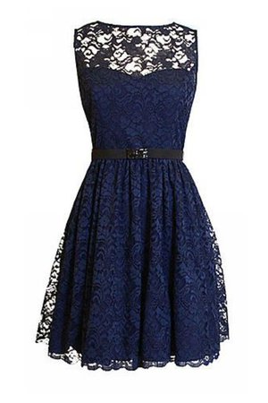 Blue & Black Lace Dress