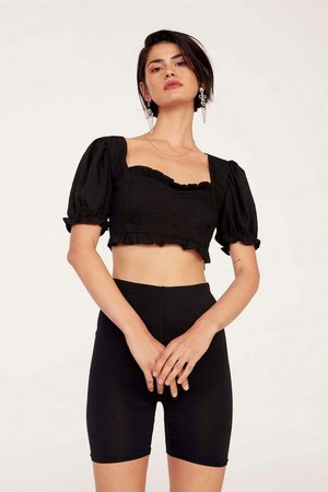 Cup Nothing Linen Crop Top | Shop Clothes at Nasty Gal!