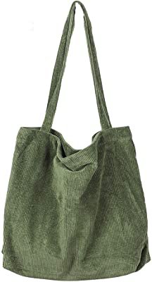 Buy Women Corduroy Tote Bag, Etercycle Casual Handbags Big Capacity Shopping Shoulder Bag with Pocket Online in Indonesia. B08ZCQGVNQ