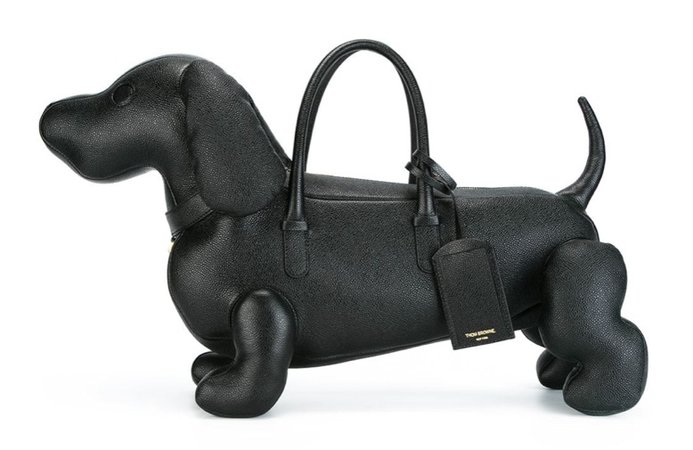 Thom Browne Hector Pebbled Bag (Dog Bag)