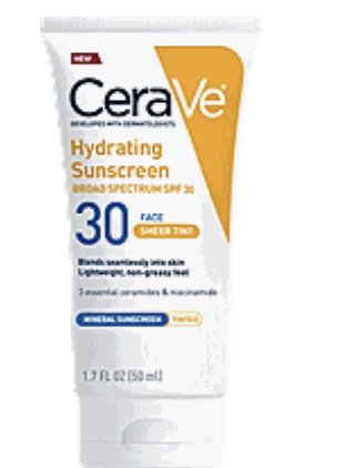 cerave hydrating sunscreen spf 30