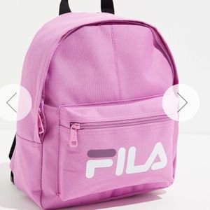 mini pink fila bookbag