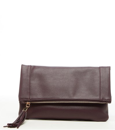 Convertible Faux Leather Clutch