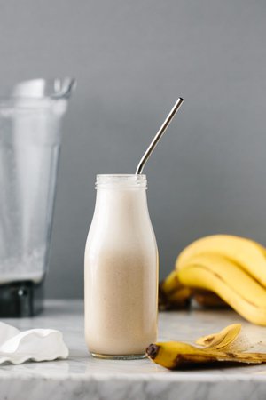 Banana Milk (vegan, dairy-free) | Downshiftology