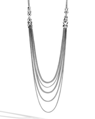 John Hardy Classic Chain Asli Link Bib Necklace