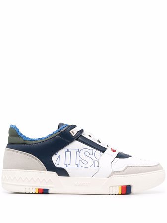 Shop Missoni logo-panelled low-top sneakers with Express Delivery - FARFETCH