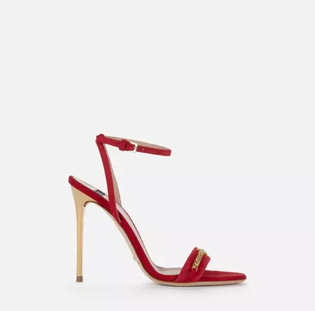Sandal with horsebit and ankle strap | Elisabetta Franchi