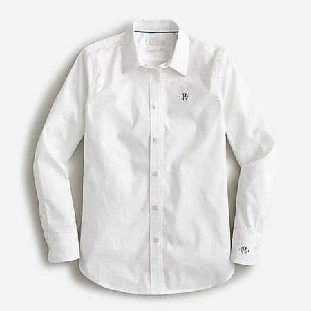J.Crew: Slim-fit Stretch Cotton Poplin Shirt For Women