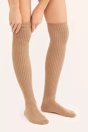 Bulky Knit Over-The-Knee Socks | Free People