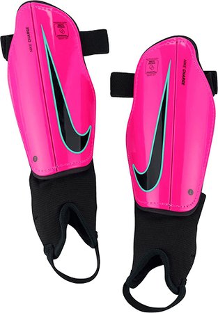 Amazon.com : Nike Youth Charge 2.0 Soccer Shin Guard Pink Blast/Green/Black Size Medium : Sports & Outdoors