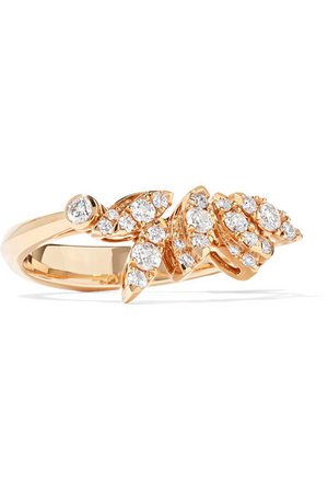 Stephen Webster | + Hearts On Fire White Kites 18-karat rose gold diamond ring | NET-A-PORTER.COM