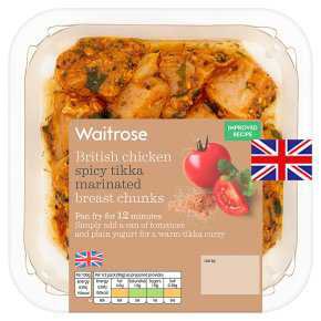 Waitrose British chicken breast chunks in tikka marinade - Waitrose