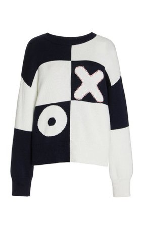 Tic-Tac-Toe Cotton-Blend Sweater By Staud | Moda Operandi