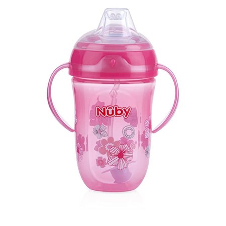 Amazon.com : Nuby 360 2 Handle Comfort Cup, Girl, 9 Ounce ( Color may vary ) : Baby