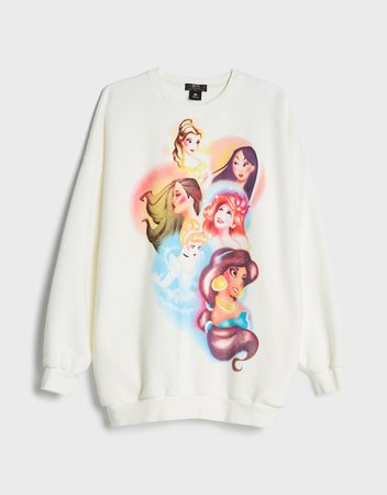 Princess print sweatshirt - Sweatshirts and Hoodies - Woman | Bershka
