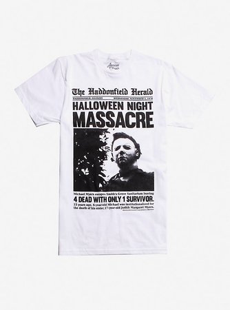 Halloween Newspaper Front Page T-Shirt
