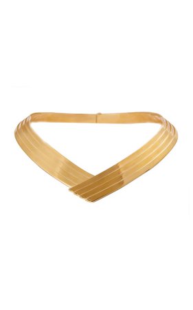 Susan Gold-Plated Brass Collar By Leda Madera | Moda Operandi