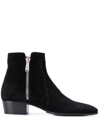Shop black Balmain suede ankle boots with Express Delivery - Farfetch
