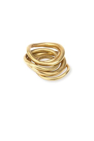 Wavy Ring Stack | Brass Ring Set by SOKO Ethical Jewelry – Indigenous