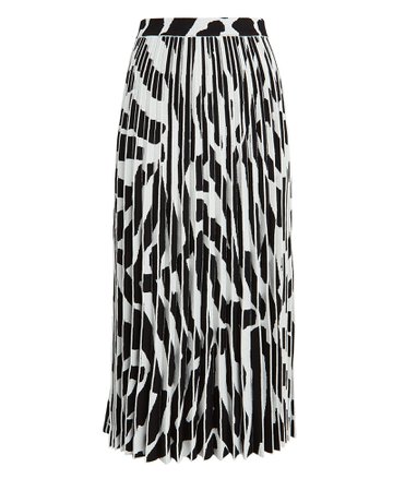 Proenza Schouler | Pleated Zebra Midi Skirt | INTERMIX®