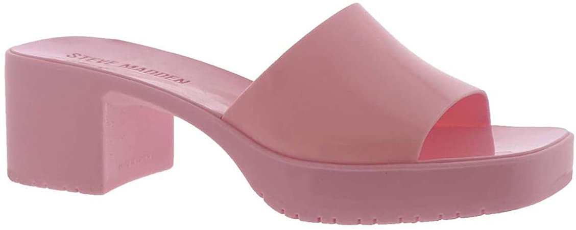 Amazon.com | Steve Madden Women's Harlin Heeled Sandal, Pink, 8 | Heeled Sandals