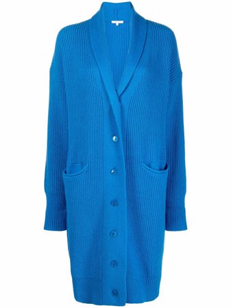 Shop Patrizia Pepe button-up long-length cardi-coat with Express Delivery - FARFETCH
