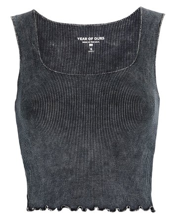 Year of Ours Cropped Thermal Knit Tank | INTERMIX®