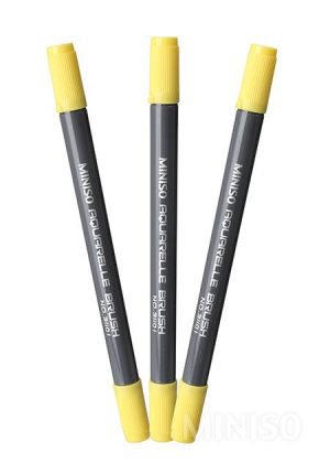 Water Soluble Double Headed Colored Pen (Yellow) | Miniso
