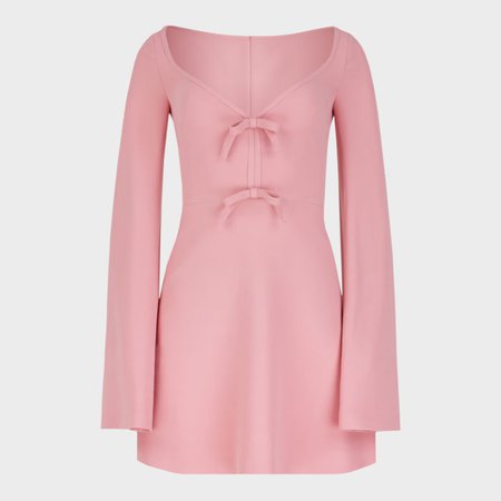 Pink Mini Dress with long sleeves - Giambattista Valli | Haute Couture
