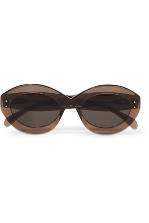 Alaïa | Round-frame acetate sunglasses | NET-A-PORTER.COM