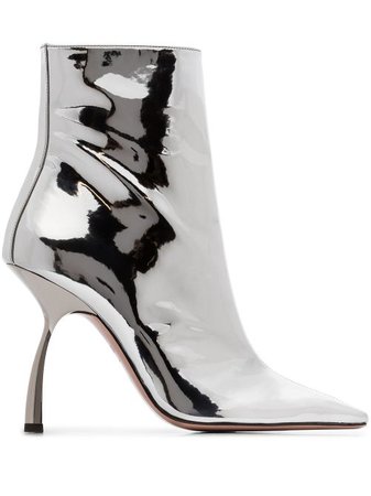 Shop silver Piferi Merlin 100mm ankle boots with Express Delivery - Farfetch