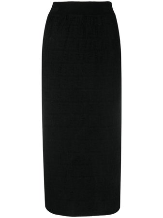 Shop Fendi FF-print pencil skirt with Express Delivery - FARFETCH