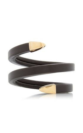Leather And Metal Coil Cuff Bracelet By Bottega Veneta | Moda Operandi