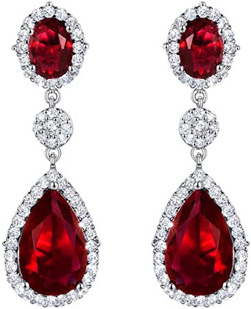 real red earrings - Google Search